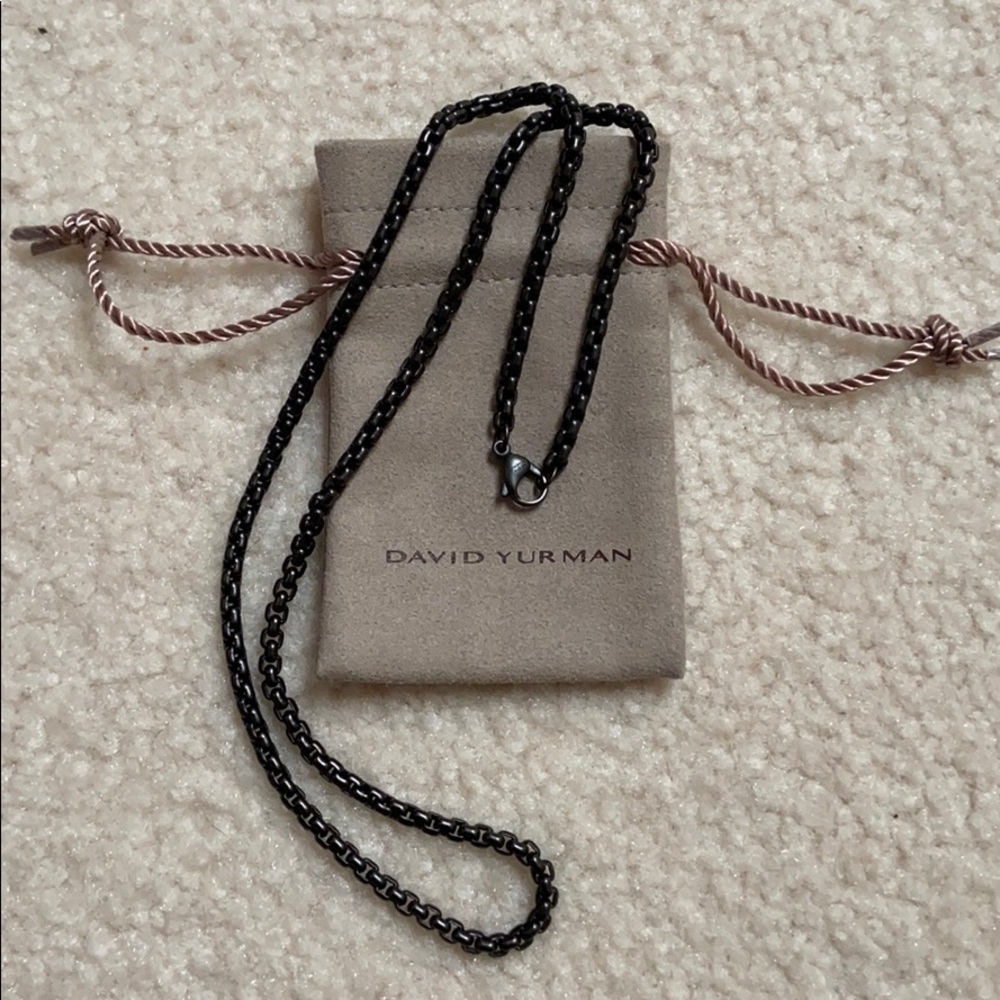 David Yurman Stainless Steel Box Chain